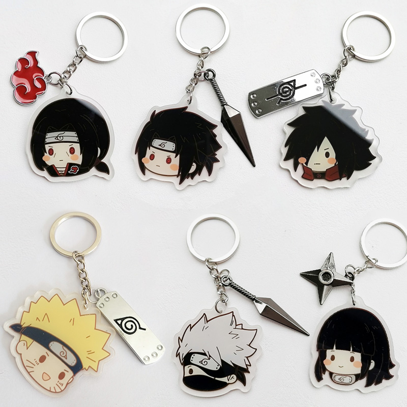 Rare Anime Merchandise - Anime Naruto Action Figures Portachiavi in