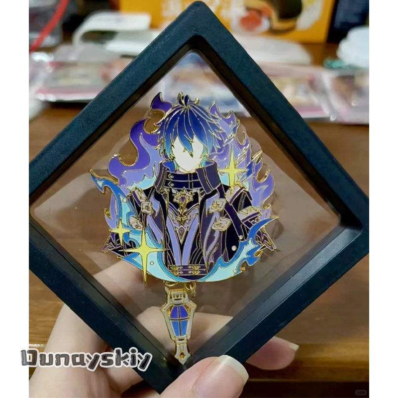 Anime Merchandise Hoodie - CR6.18*Genshin Impact Spilla Esagonale Originale Doujin